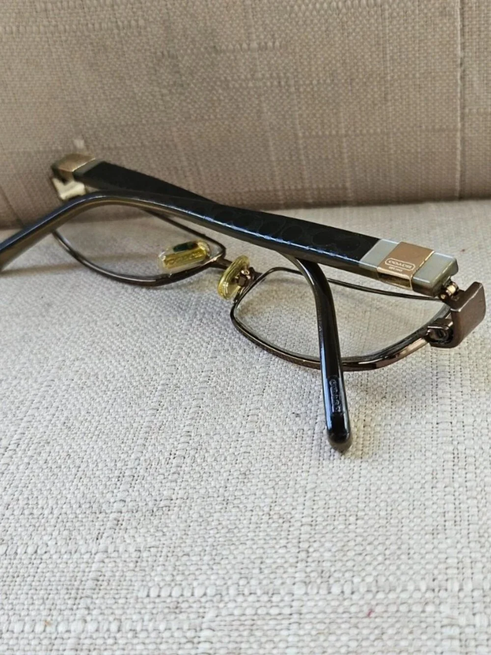 Coach Women Eyeglasses Frame Dark Olive Tone Eyewear Full Rim metal Glasses